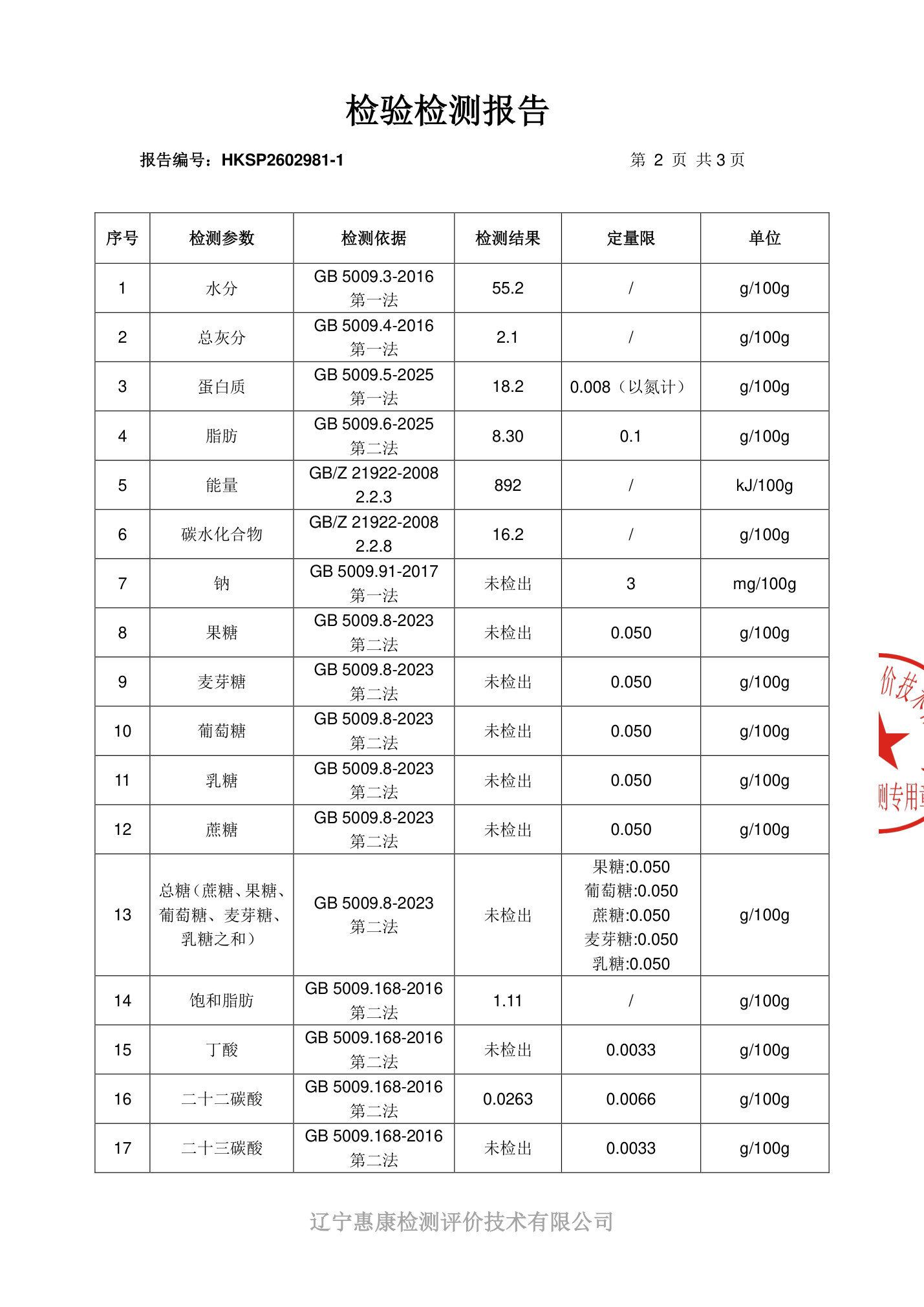 检测报告 HKSP2602981-1（第3页）